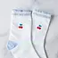 Tiepology Mini Cherry Socks- Ivory