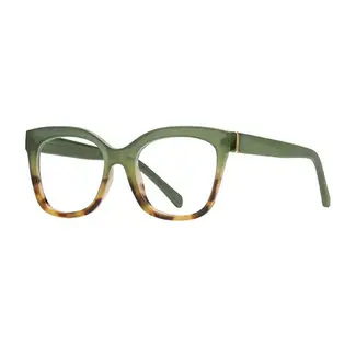 Blue Planet Eyewear Morgan - Green/Brown Tort +1.25