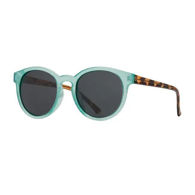 Blue Planet Eyewear Lake - Milky Aqua / Honey Tortoise Temples / Smoke