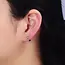 Mini Baguette Hoops-Silver