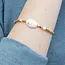 Scout Pearl Affirmation Bracelet- Courage/Gold