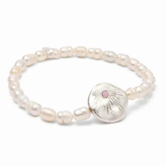 Scout Pearl Affirmation Bracelet- Love/Silver
