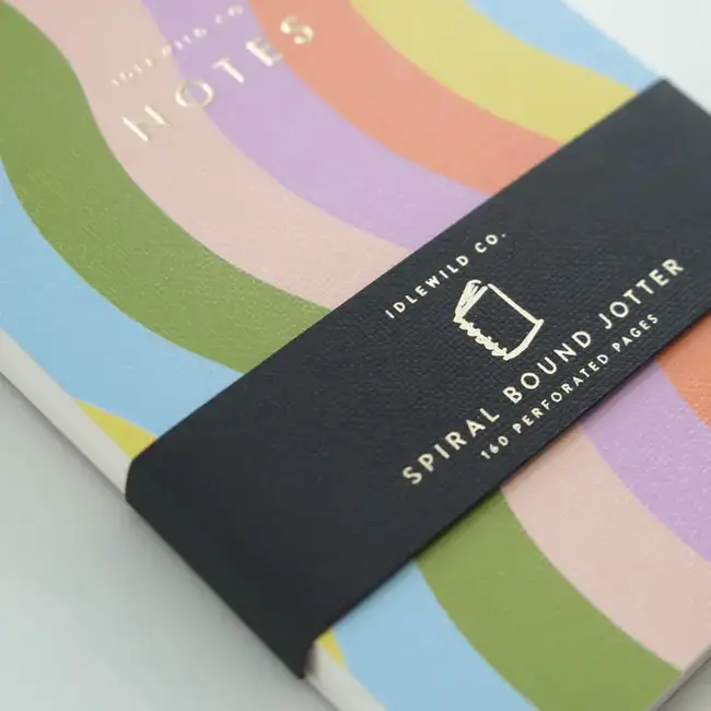 Idlewild Co. Wavy Rainbow Spiral Jotter