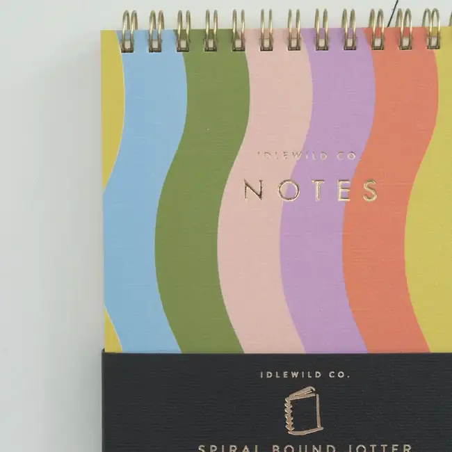 Idlewild Co. Wavy Rainbow Spiral Jotter