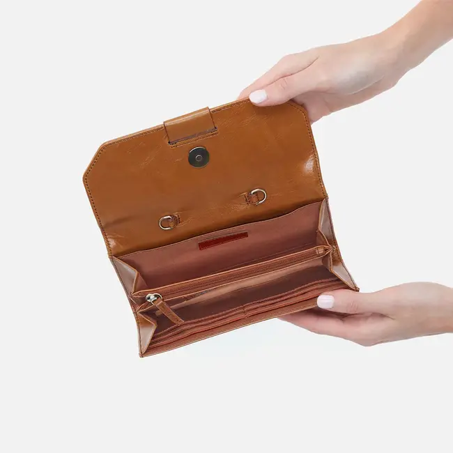 Hobo Romy Wallet Crossbody- Truffle