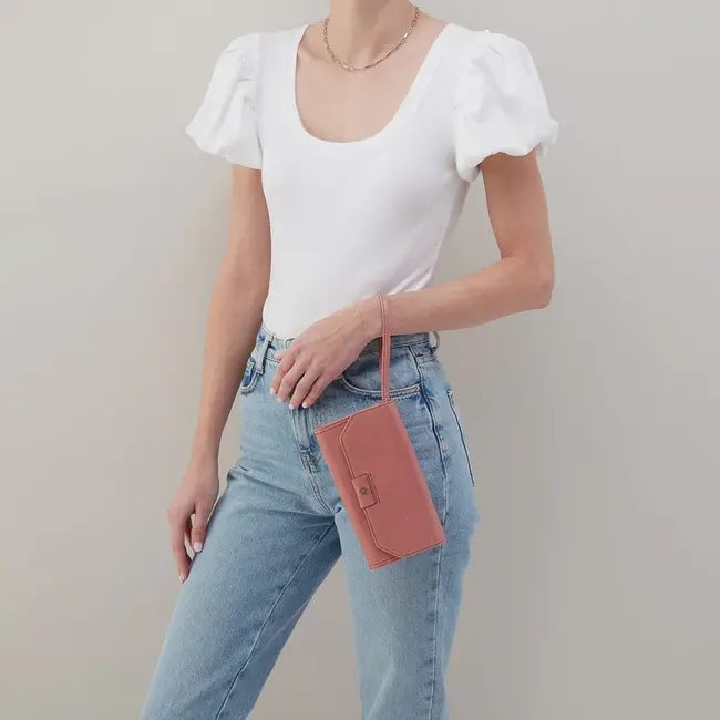 Hobo Romy Wallet Crossbody- Rose