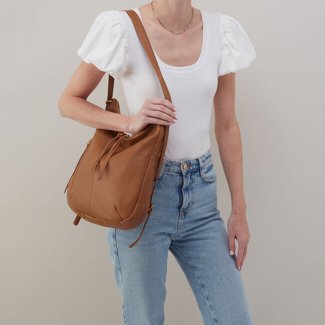 Hobo Merrin Convertible Backpack- Warm Honey