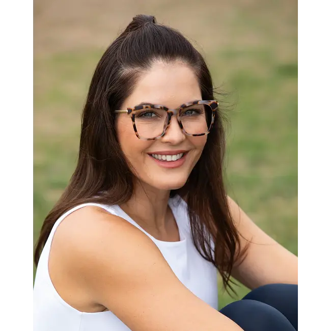 Blue Planet Eyewear Everly- Matte Ivory Tort +3.00