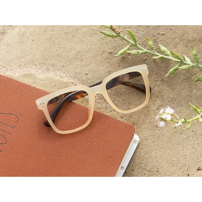 Blue Planet Eyewear Sutter - Beige/Red Turquoise +1.75