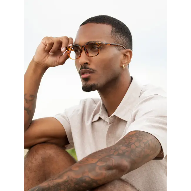 Blue Planet Eyewear Byren - Brown Marble +2.50