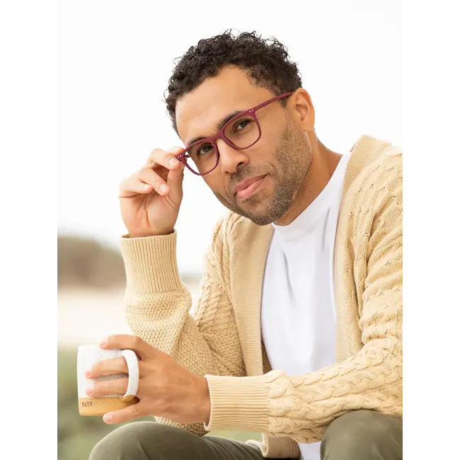 Blue Planet Eyewear Fiesta- Soft Plum +1.25