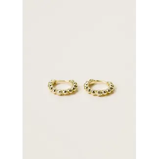 JaxKelly Earrings Small Ball Hoop Gold
