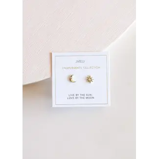 JaxKelly Earrings Complements- Sun & Moon