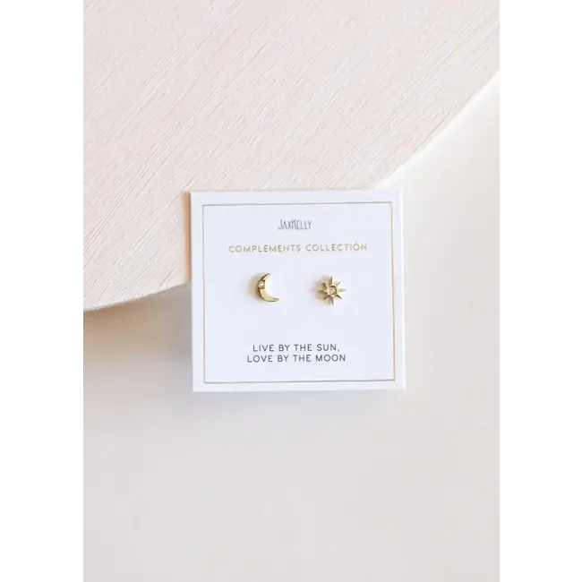 JaxKelly Earrings Complements- Sun & Moon