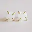 JaxKelly Earrings Druzy Prong White
