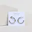 JaxKelly Silver Hoop Earrings- Smooth