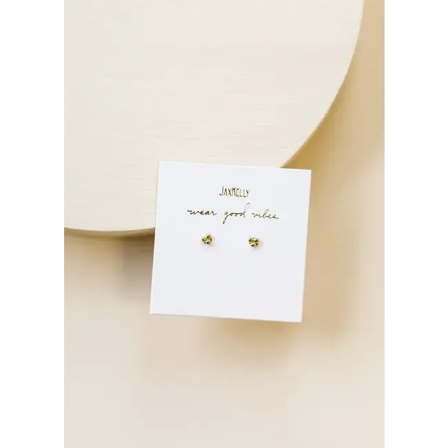 JaxKelly Tiny Ball Trio Stud- Gold