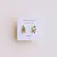 JaxKelly Sun Ray Gold Earrings- Fire Opal