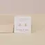 JaxKelly Trio Cluster Gold Earrings- Pearl