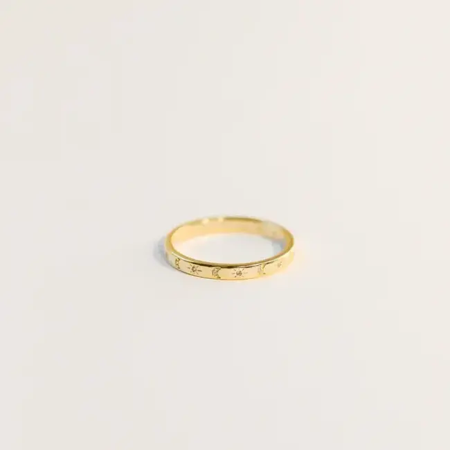 JaxKelly Celestial Gold Ring- 6