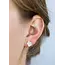 JaxKelly Earrings Druzy Prong White