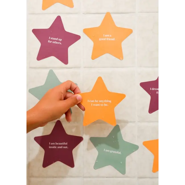 JaxKelly Shower Affirmation Cards- Kids