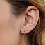 JaxKelly Trio Cluster Gold Earrings- Pearl