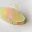 Tiepology Oval the Rainbow Hair Claw- Guava Juice