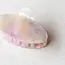 Tiepology Oval the Rainbow Hair Claw- Pink Clouds