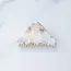 Tiepology Shark Fin Hair Claw- Cream Marble