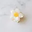 Tiepology Single Daisy Hair Claw- Cream Cheese