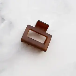 Tiepology Matte Kylie Hair Clip- Ice Dark Brown