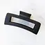 Tiepology Jumbo Long Square Hair Clip- Matte Black