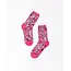 Sock Candy Disco Barbie Black Sheer Crew Sock