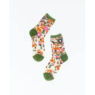 Sock Candy Feeling Foxy Sheer Crew Sock