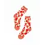 Sock Candy Strawberry Daisy Ruffle Sheer Crew Sock