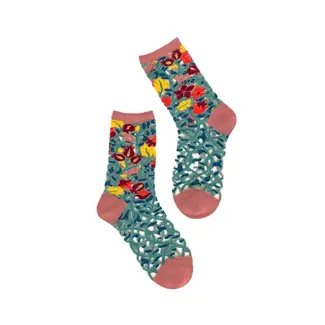 Sock Candy Tapestry Vines Sheer Crew Socks
