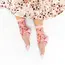 Sock Candy Cherry Blossom Sheer Crew Sock