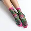 Sock Candy English Rose Black Sheer Ankle Sock