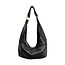 Hammitt Tom Zip Medium - Black - Brushed Gold - Red Zip