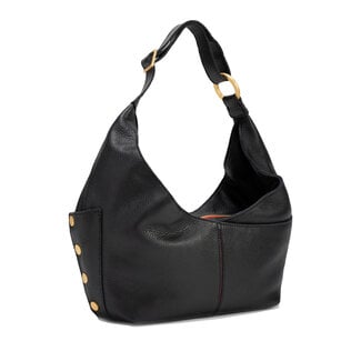 Hammitt Hammitt Tom Zip Medium - Black - Brushed Gold - Red Zip