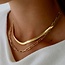 Katie Waltman Herringbone Chain Necklace Gold