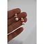 Katie Waltman Dahlia CZ Pearl Studs - Gold