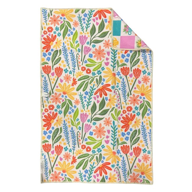 Crae.Home Tea Garden: Reversible Hand Towel - Cream Multi