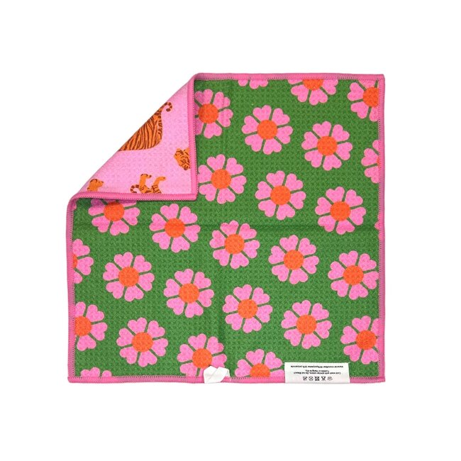Crae.Home Carole : Reversible Washcloth Pink/Green