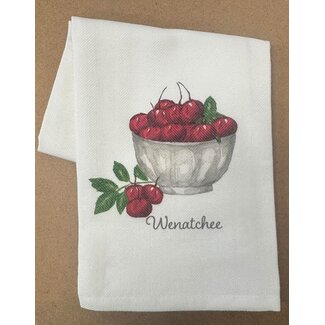 French Graffiti Cherry Bowl Wenatchee - Dishtowel