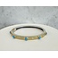 Rene Escobar Fine Rene Escobar Junia 6mm YG Front .7 Ct Diamonds and Turq  Bracelet