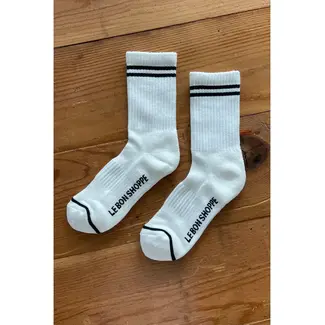 Le Bon Shoppe Boyfriend Sock - Classic White