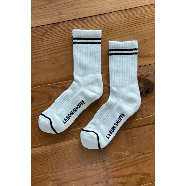 Le Bon Shoppe Boyfriend Sock - Classic White