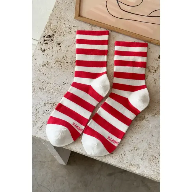 Le Bon Shoppe Wally Sock - Red Stripe